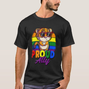 T-shirt Fiers Ally Arc-en-ciel - Flag Mois Soutien Lgbtq