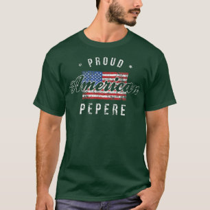 T-shirt Fiers American Pepere, 4 juillet Cadeau USA 