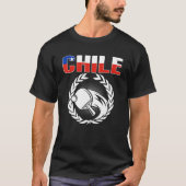 T-shirt Fiers Chili Tennis De Table Chilien Ping Pong Sout (Devant)