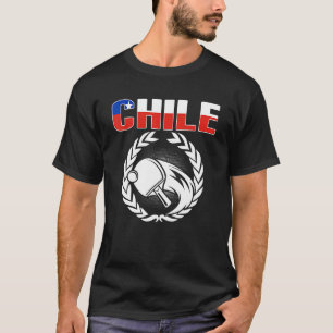 T-shirt Fiers Chili Tennis De Table Chilien Ping Pong Sout
