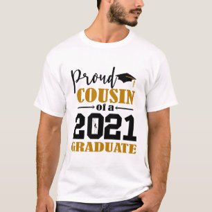 T-shirt Fiers cousins d'un diplômé de 2021