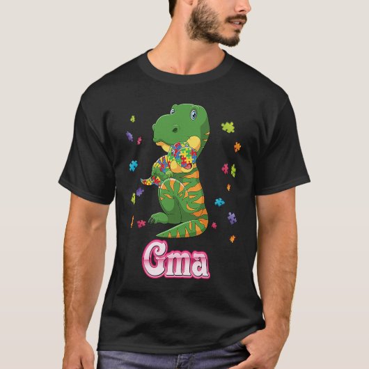 T-shirt Fiers Gma Dinosaur Sensibilisation sur l'autisme P (Devant)