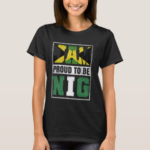 T-shirt Fiers Jamaïcain Nigérian Mix Jamaïque et Nigeria H