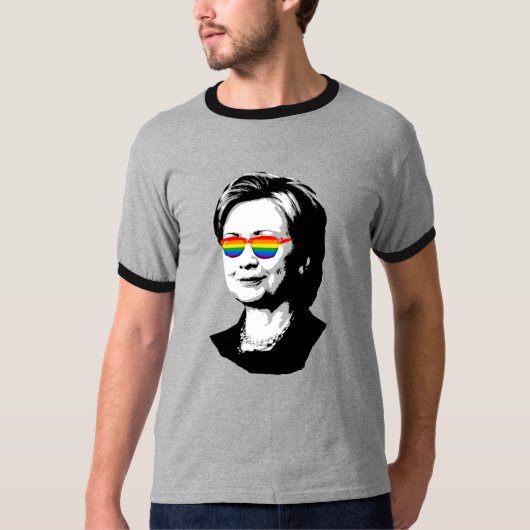 T-shirt Fierté 2016 de Hillary Clinton - LGBT - (Devant)