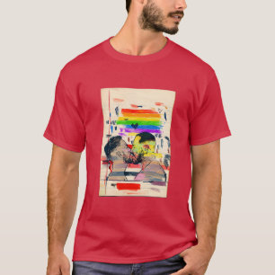 T-shirt Fierté 2020 Deux hommes s'embrasser