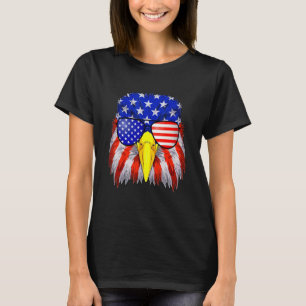 T-shirt Fierté 4 juillet aigle patriotique Usa Amérique ré