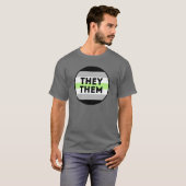 T-Shirt Fierté Agender They/Them (Devant entier)
