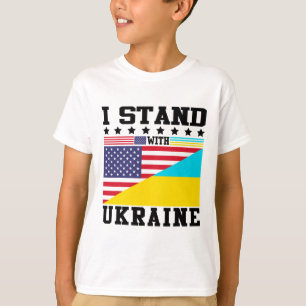 T-shirt Fierté américaine ukrainienne Vintage rétro ukrain