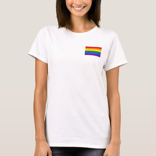 T-shirt Fierté arc-en-ciel (Devant)