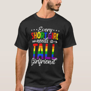 T-shirt Fierté Arc-En-Ciel Lgbt Chaque Petite Fille A Beso