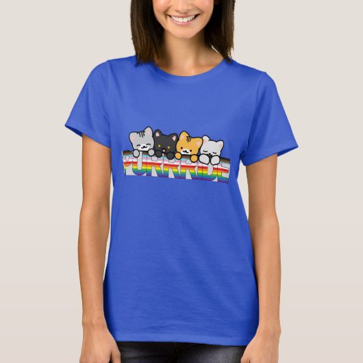 T-shirt Fierté avec les chats (Devant)