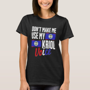 T-shirt Fierté bélizienne et patrimoine bélizien, Hispaniq