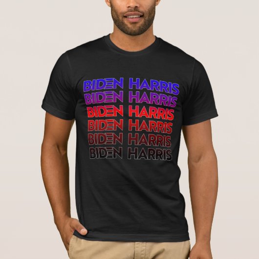 T-Shirt Fierté Biden Harris Polyamour (Devant)