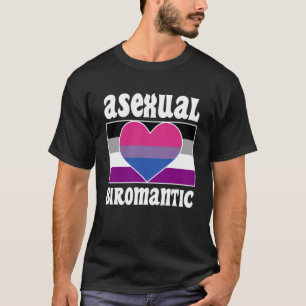 T-shirt Fierté bioromantique sexuelle Drapeau mignon Ace e