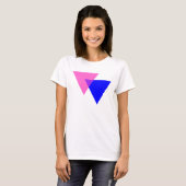 T-shirt Fierté bisexuelle Biangles (Devant entier)