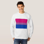 T-shirt Fierté bisexuelle (Drapeau Bi) (Devant entier)
