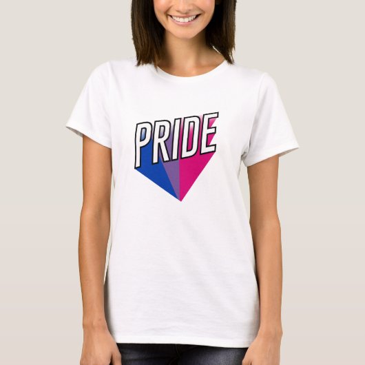 T-shirt Fierté bisexuelle éclate (Devant)