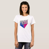 T-shirt Fierté bisexuelle éclate (Devant entier)