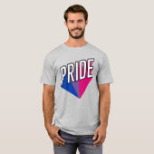 T-shirt Fierté bisexuelle éclatée (Devant entier)