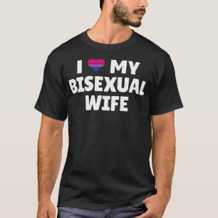 T-shirt Fierté Bisexuelle - I Love My Bisexual Wife