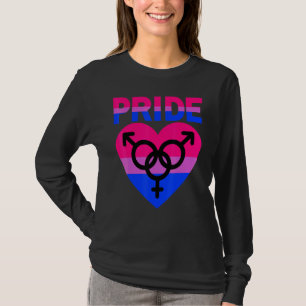 T-shirt Fierté bisexuelle Lgbtqia Amour Soutien Bi Hommes