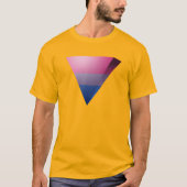 T-SHIRT FIERTÉ BISEXUELLE TRIANGLE 3D (Devant)
