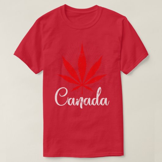 T-shirt Fierté canadienne Feuille d'érable cadeau Fiers Ca (Design devant)