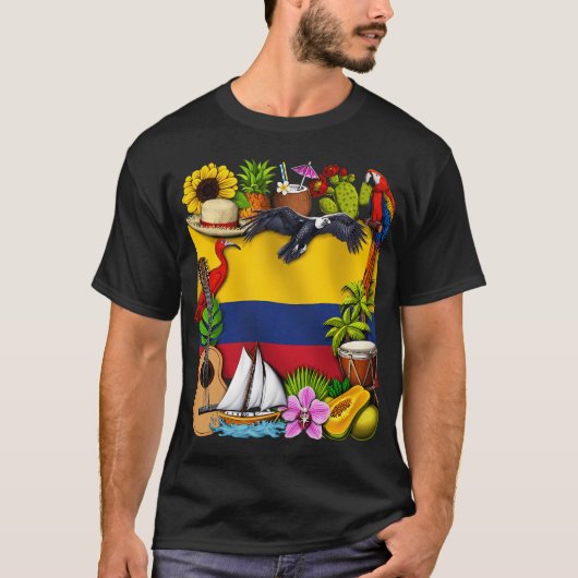 T-shirt Fierté colombienne (Devant)