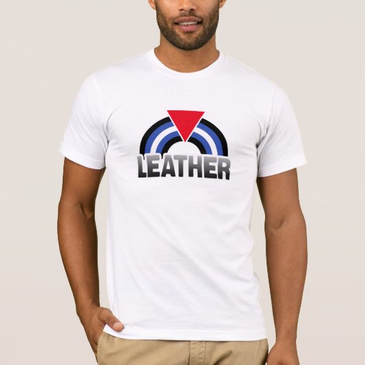 T-shirt Fierté cuir queer (Devant)