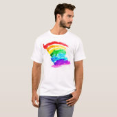 T-shirt Fierté d'arc-en-ciel (Devant entier)