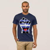 T-shirt Fierté de cuir Résistance (Devant entier)