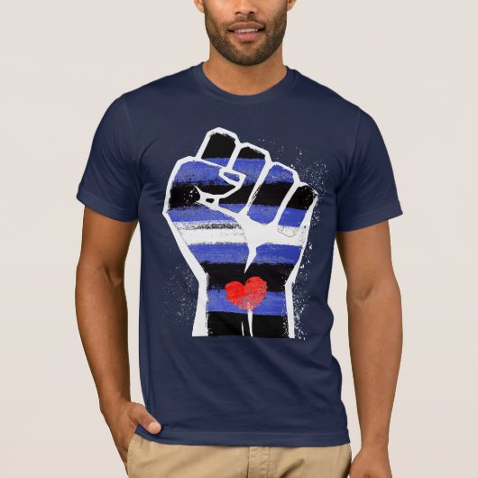 T-shirt Fierté de cuir Résistance (Devant)