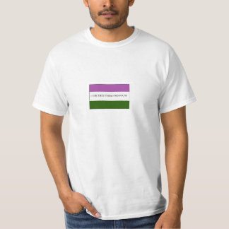 T-shirt Fierté de drapeau de Genderqueer Nonbinary ils