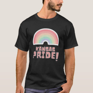 T-shirt Fierté de Kansas LGBTQ mignon Rainbow Minimalist P