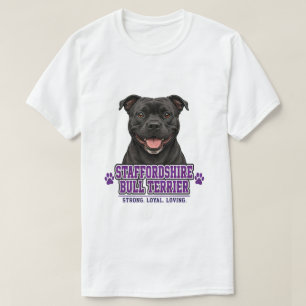 T-shirt 🐾 Fierté de la famille Staffordshire Bull Terrier