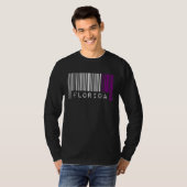 T-shirt Fierté de la Floride de code-barres asexué Cute Ac (Devant entier)
