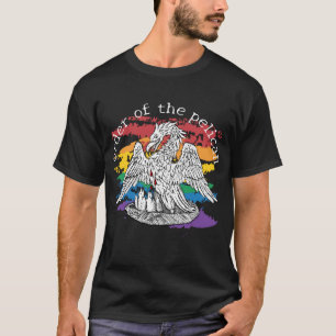 T-shirt Fierté de la gravure sur bois de Pélican