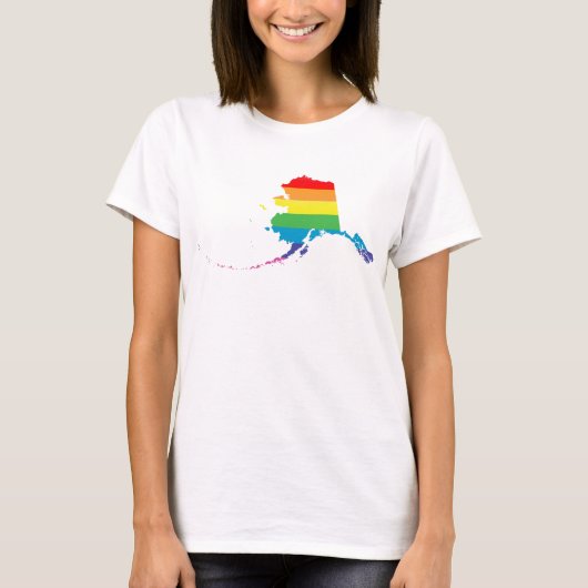 T-shirt fierté de l'alaska. (Devant)