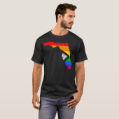 T-shirt Fierté de l'État de Floride LGBTQ Progrès Pride (Devant entier)