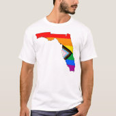 T-shirt Fierté de l'État de Floride LGBTQ Progress Pride (Devant)