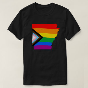 T-shirt Fierté de l'État de l'Arkansas Progrès LGBTQ de la