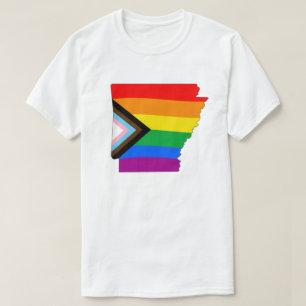 T-shirt Fierté de l'État de l'Arkansas Progrès LGBTQ de la