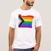 T-shirt Fierté de l'État de l'Oregon LGBTQ Progress Pride (Devant)