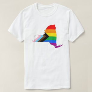 T-shirt Fierté de l'État de New York LGBTQ Progress Pride
