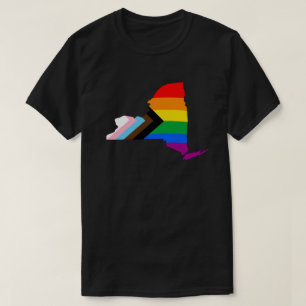 T-shirt Fierté de l'État de New York LGBTQ Progress Pride