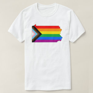 T-shirt Fierté de l'État de Pennsylvanie LGBTQ Progress Pr