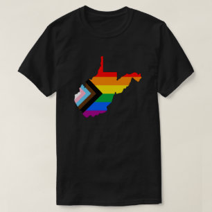 T-shirt Fierté de l'État de Virginie-Occidentale LGBTQ Pro