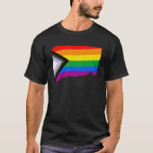 T-shirt Fierté de l'État du Connecticut LGBTQ Progress Pri (Devant)