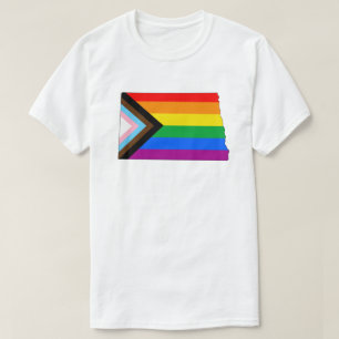 T-shirt Fierté de l'État du Dakota du Nord LGBTQ Progress