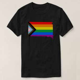 T-shirt Fierté de l'État du Dakota du Sud LGBTQ Progress P